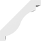 Ekena Millwork 3-in. W x 10-in. D x 10-in. H Copenhagen Architectural Grade PVC Knee Brace BRCP03X10X10CHG - alternate 2
